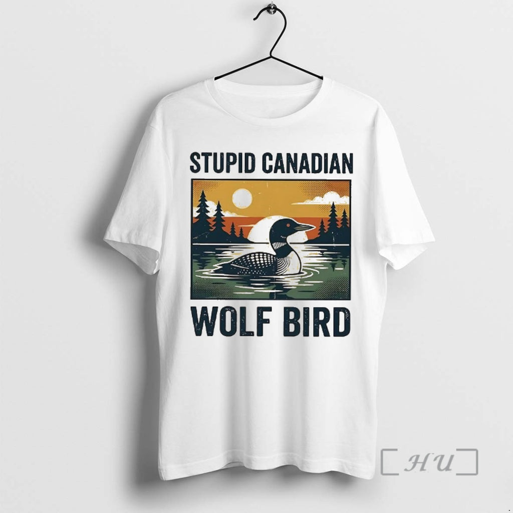 Officials Stupid Canadian Wolf Bird Common Loon Vintage Art