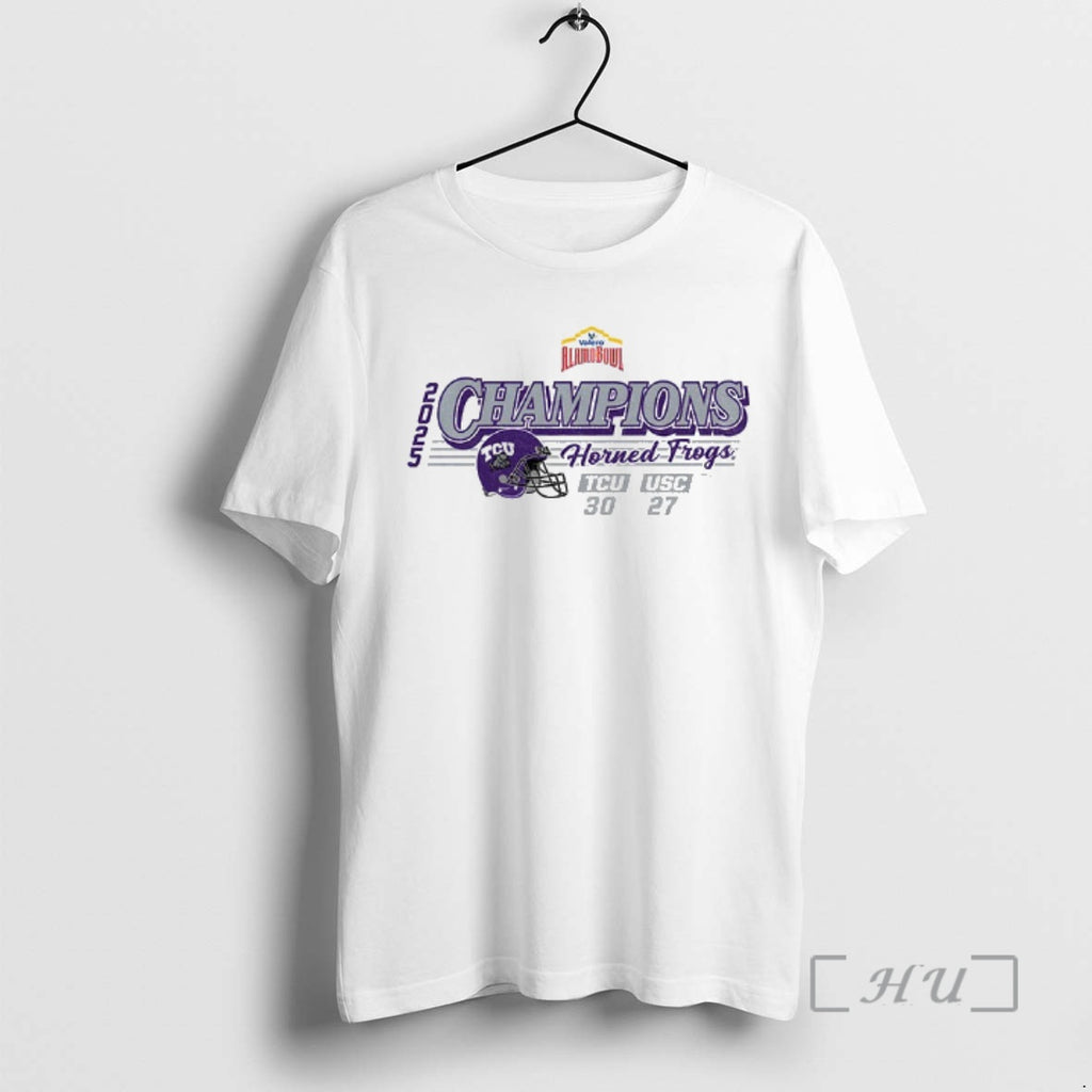 Officials Tcu Horned Frogs Football 2025 Valero Alamo Bowl Tcu Champs Score 30 27 Premium
