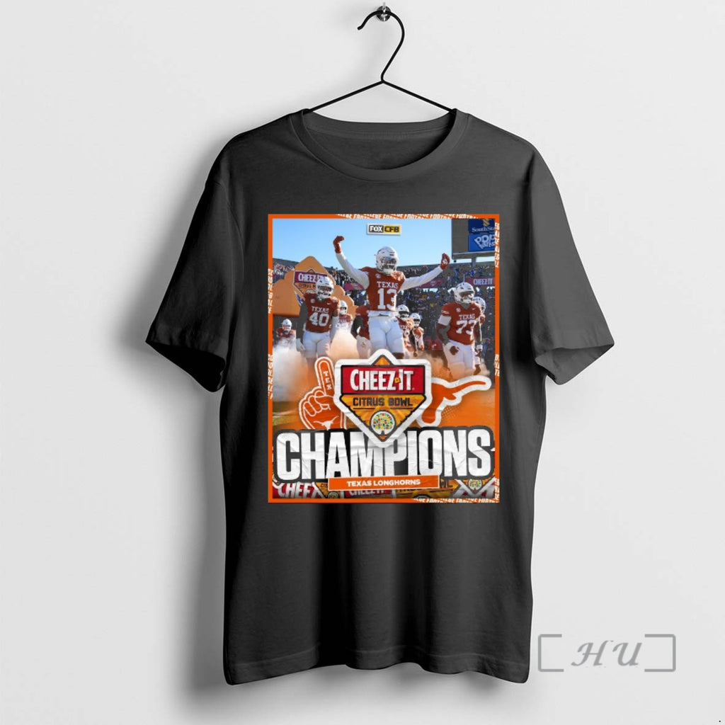 Officials Texas Longhorns 2025 Cheez It Citrus Bowl Champions Fox Cfb Premium T Shirts Sweater