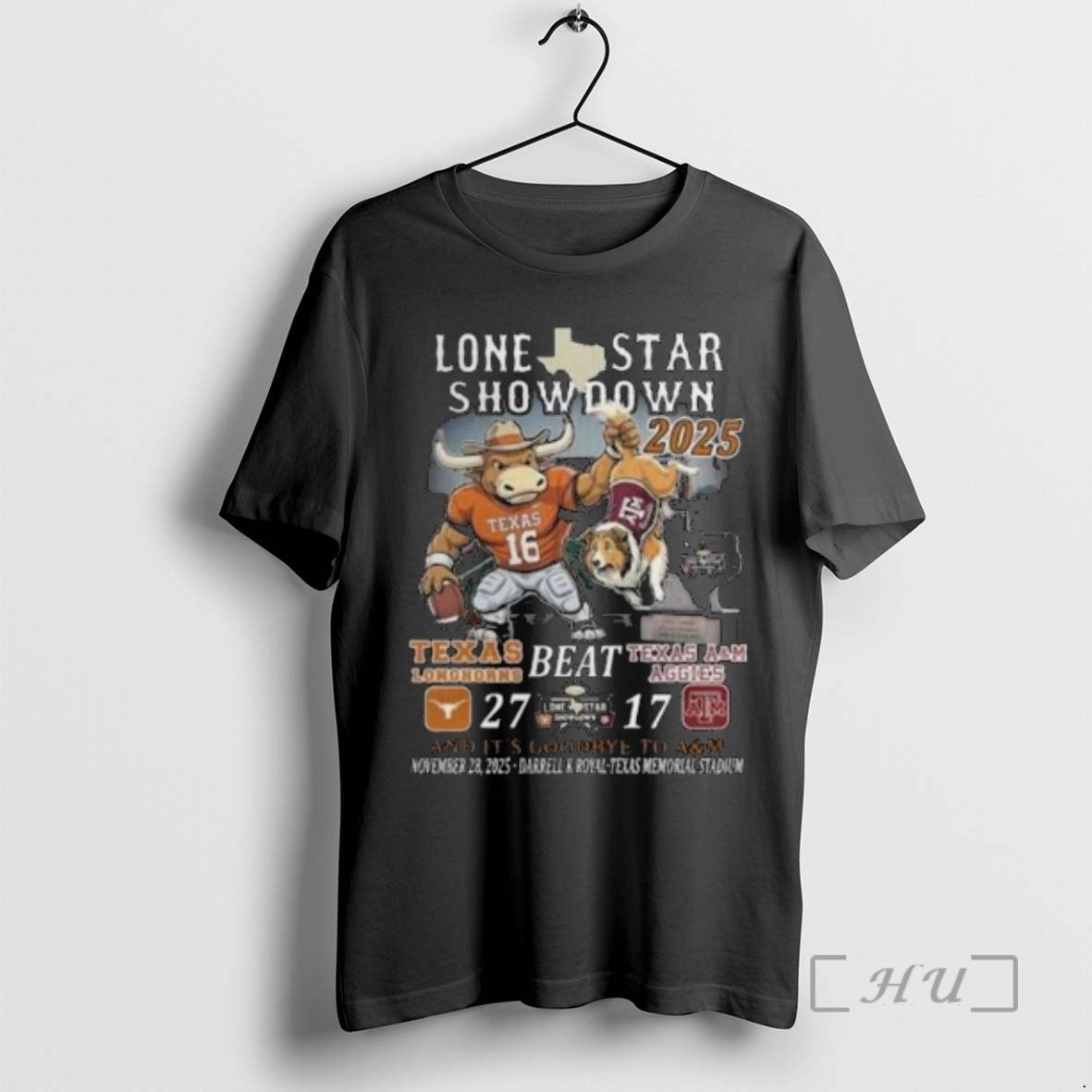 Officials Texas Longhorns Beat Aggies 2025 Lone Star Showdown Circle Black