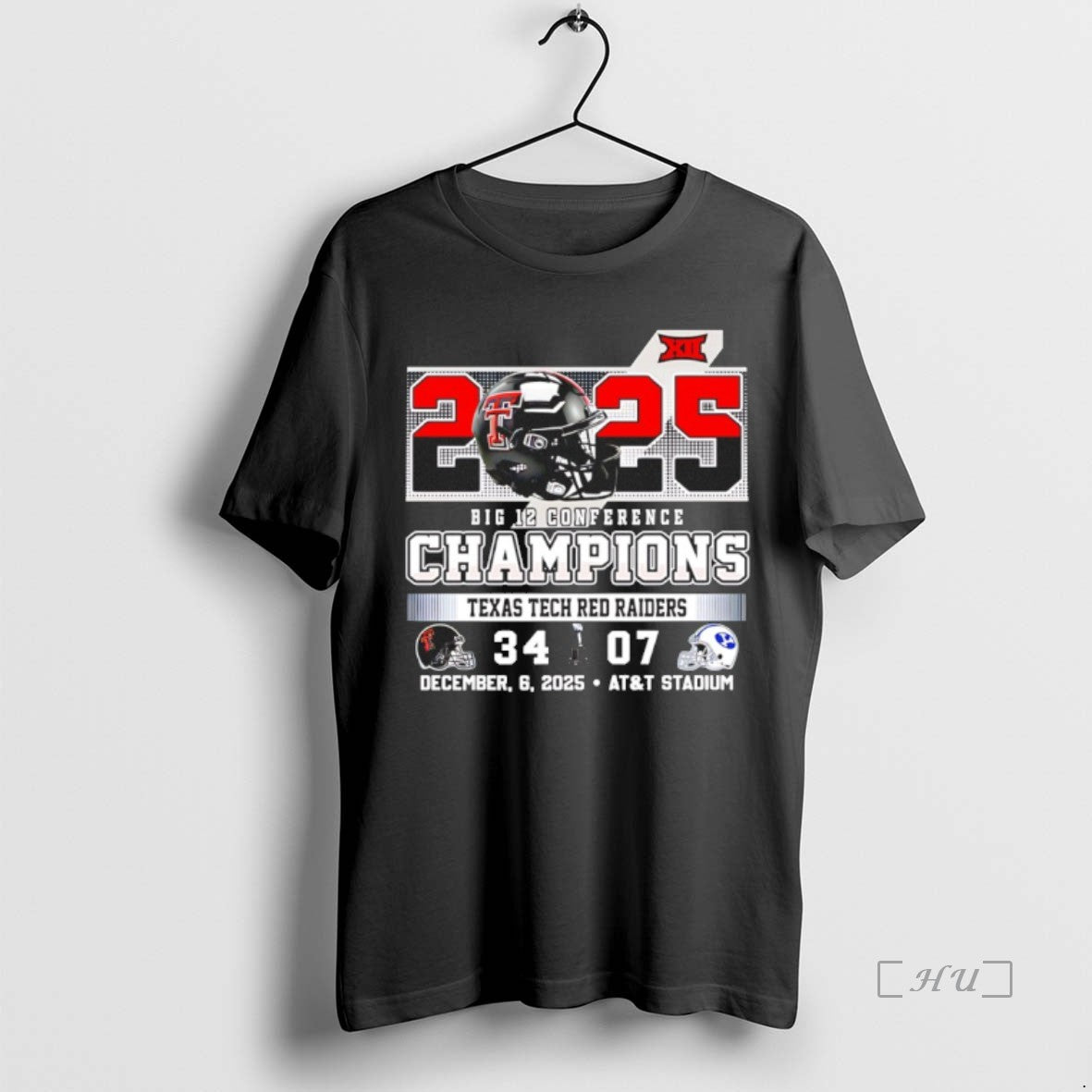 Officials Texas Tech Red Raiders 2025 Big 12 Conference Champions 34 07 Score