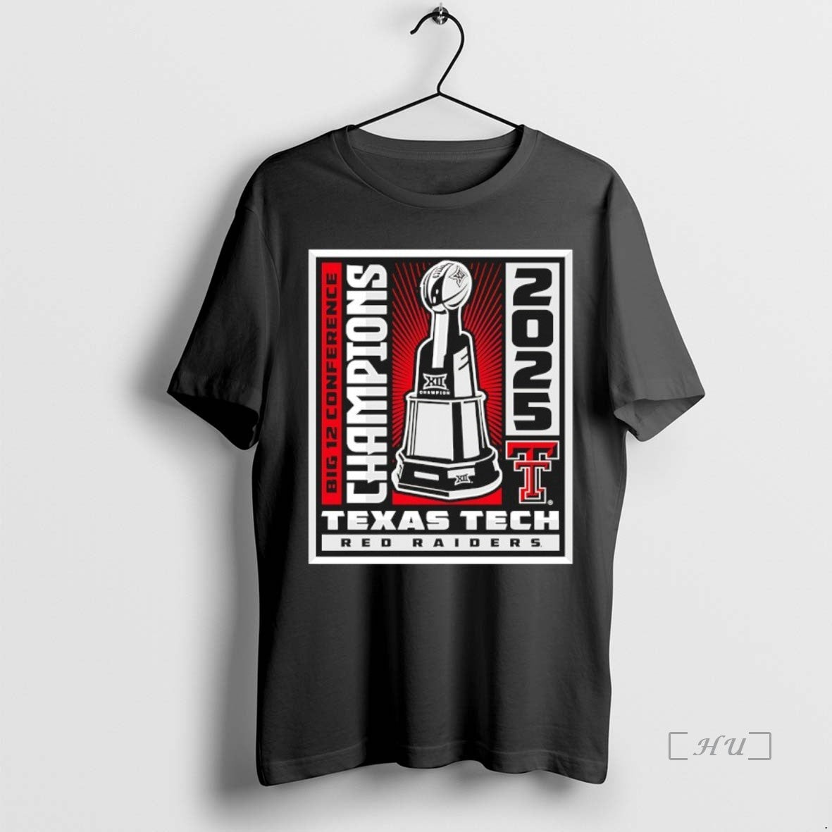 Officials Texas Tech Red Raiders 2025 Big 12 Conference Champions Winner Win Trophy