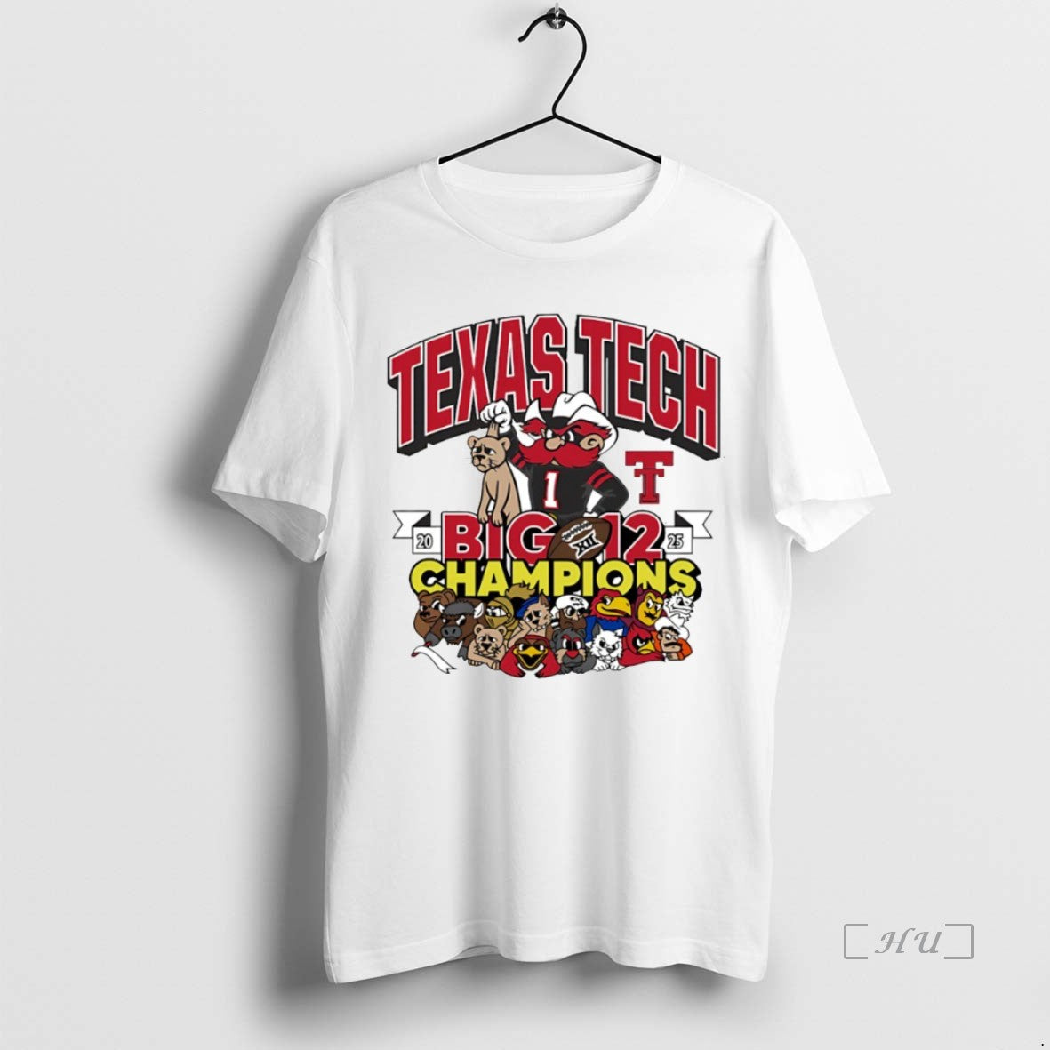 Officials Texas Tech Red Raiders 2025 Big 12 Conference Champions Crushed Mascot Circle