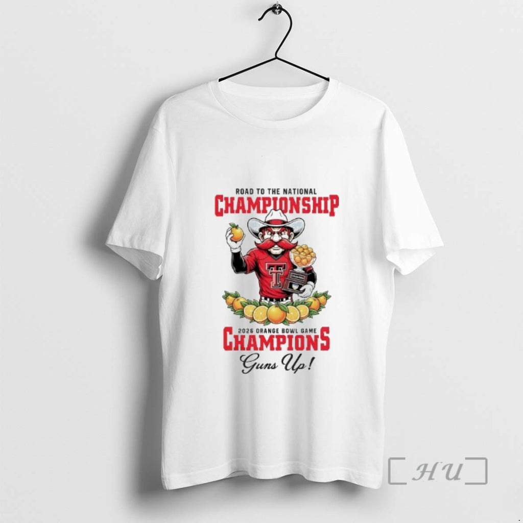 Officials Texas Tech Red Raiders 2026 Road To The Orange Bowl Game Champions Premium