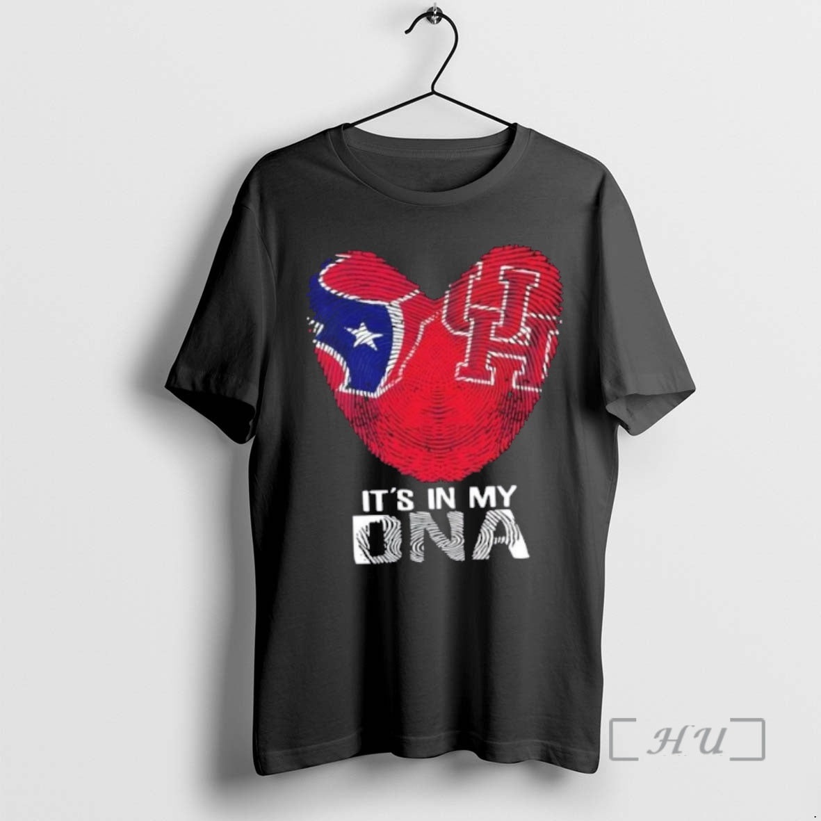 Officials Texas Sports Houston Texans X Houston Cougars My Dna Fingerprint Heart