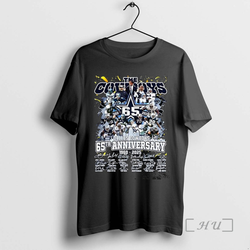 Officials The Dallas Cowboys 65th Anniversary 1960 2025 Player Signature Skyline Shirts Sweater