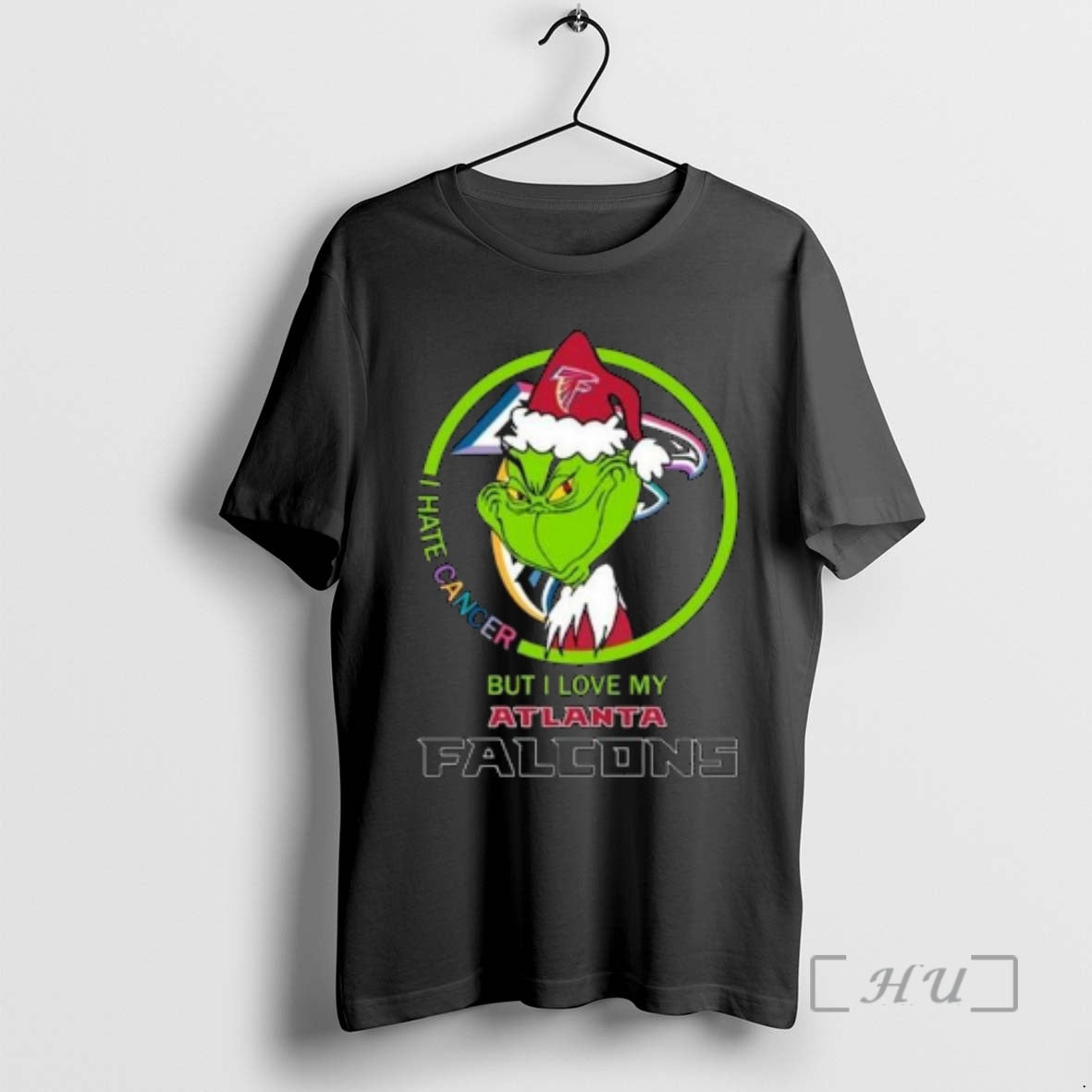 Officials Grinch I Hate Cancer But I Love My Atlanta Falcons Merry Circle