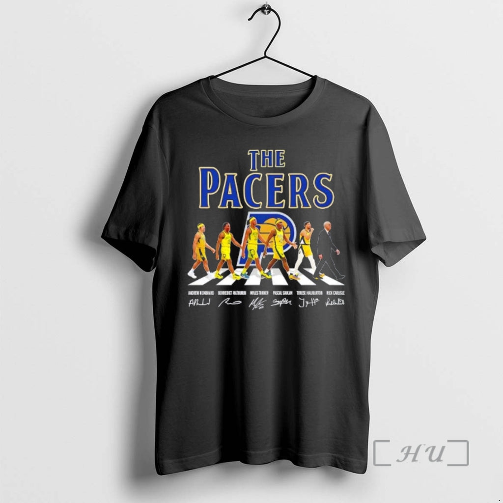 Officials The Indiana Pacers Andrew Nembhard Bennedict Mathurin Myles Turner Pascal Siakam Tyrese Haliburton Rick