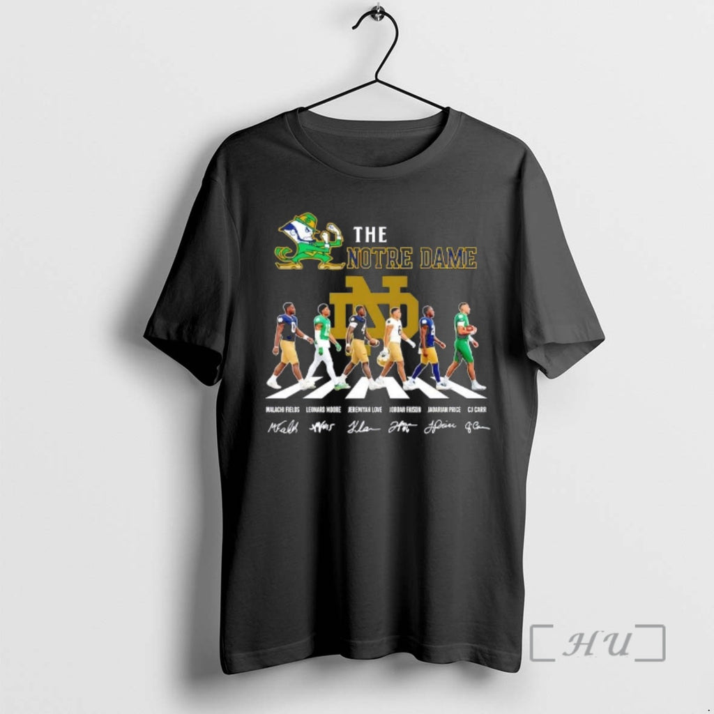 Officials The Notre Dame Fighting Irish Malachi Fields Leonard Moore And Players Abbey Road Signatures