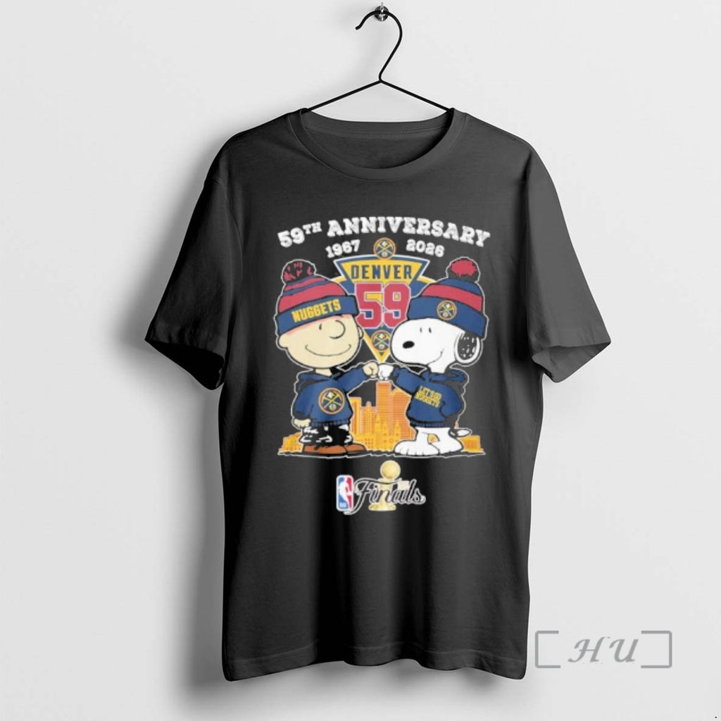 Officials The Peanuts Fist Bump X Denver Nuggets 59th Anniversary 1967 2026 Premium T Shirts