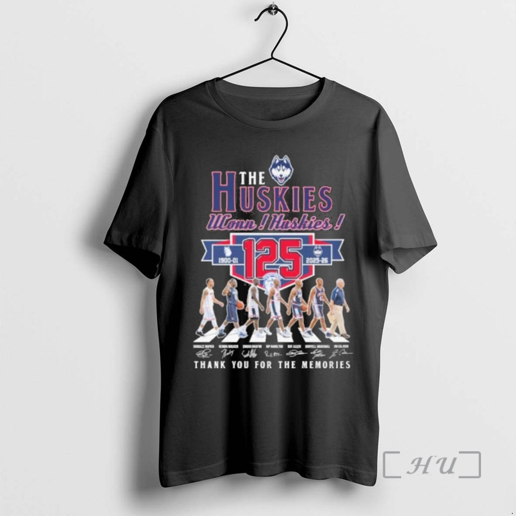 Officials The Uconn Huskies Basketball Abbey Road 125 Season 1901 2026 Premium T Shirts Sweater
