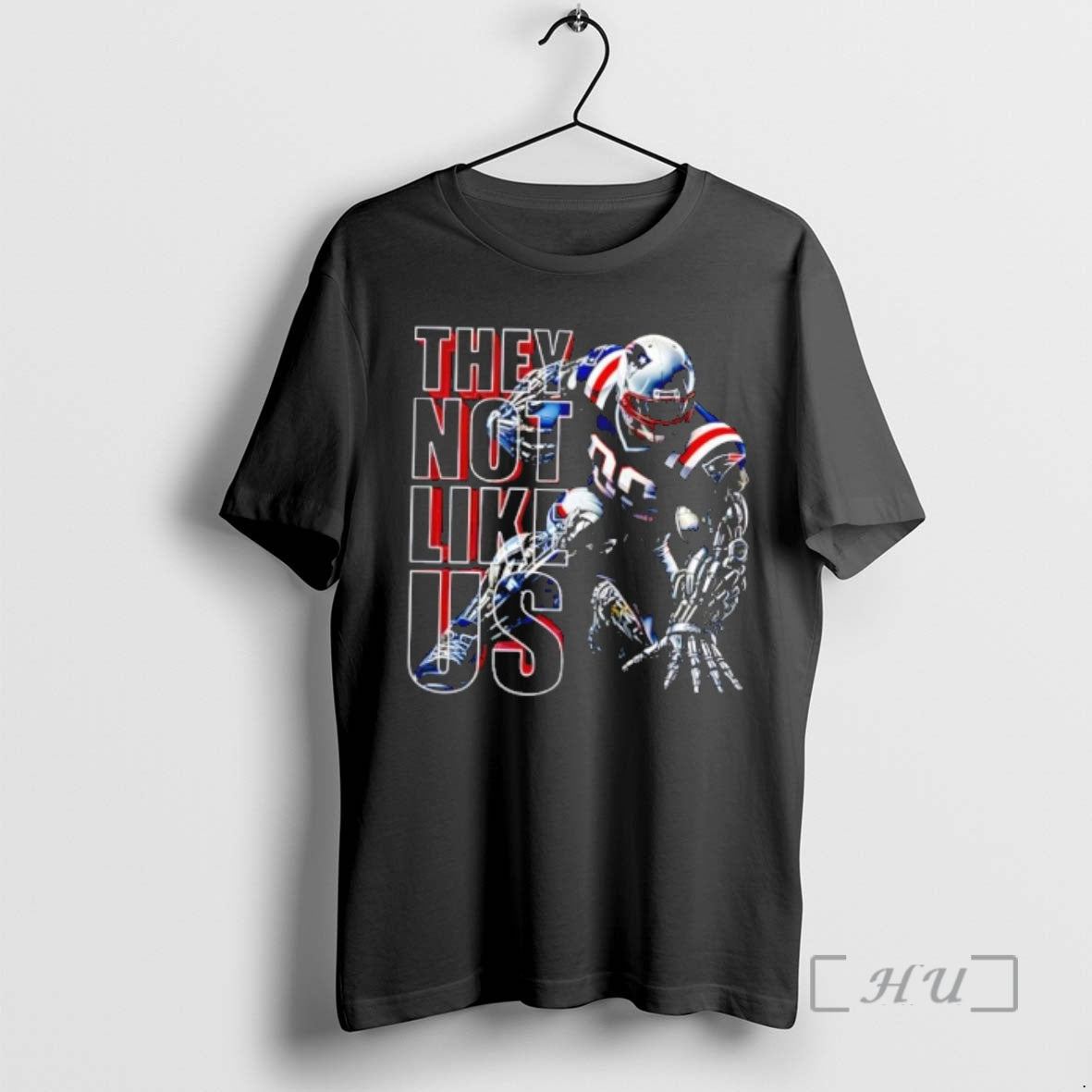 Officials They Not Like Us Patriots Football Cyborg Player