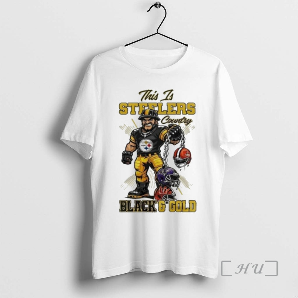 Officials This Is Steelers Country Mascot Black Gold
