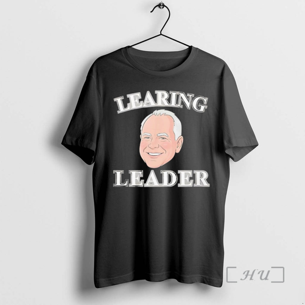 Officials Tim Walz Big Face Cartoon Learning Leader