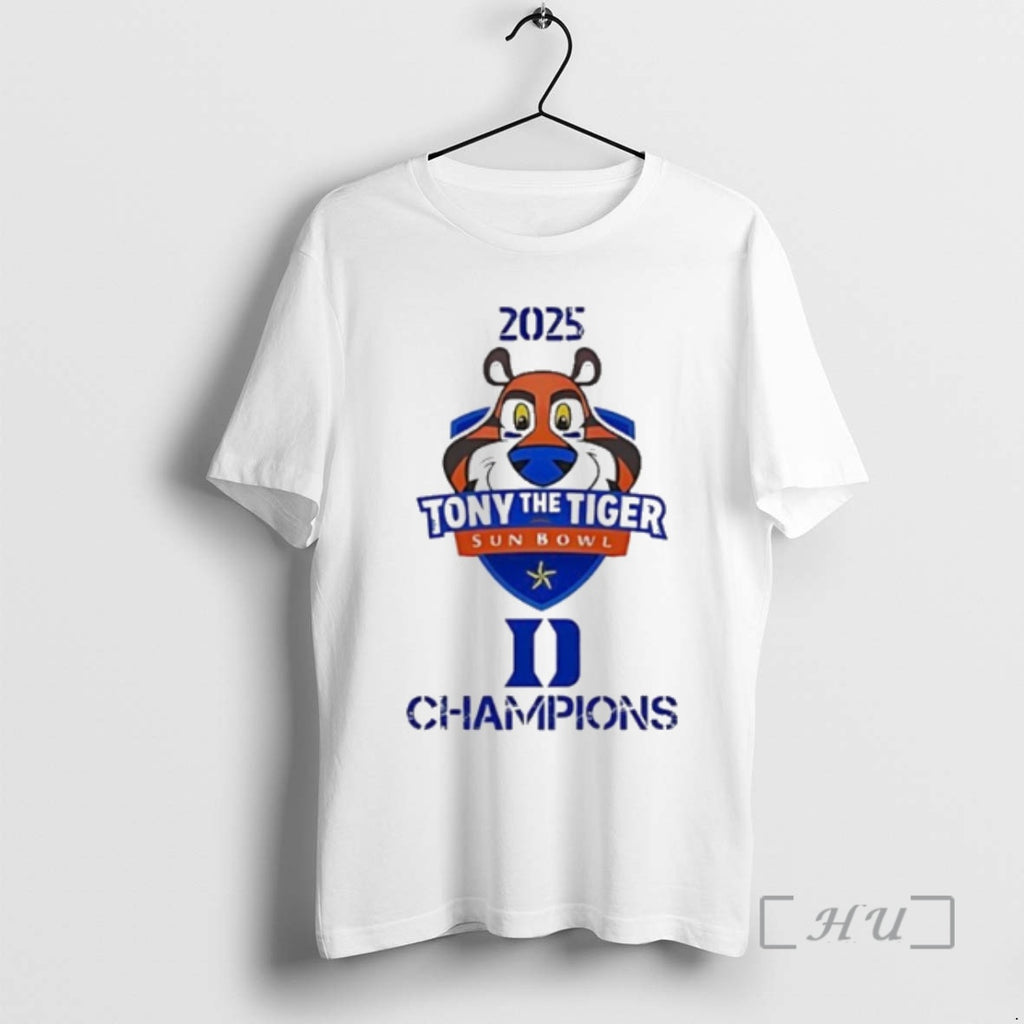 Officials Tony The Tiger Sun Bowl Champions 2025 Duke Football