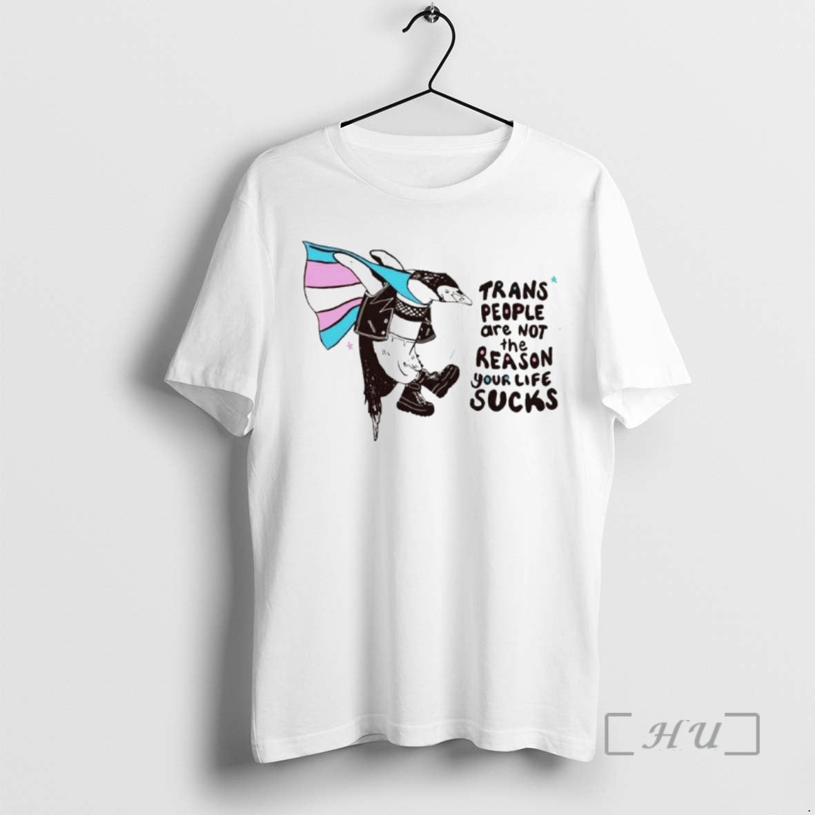 Officials Trans People Are Not Reason Your Life Sucks Penguin Pride Flag Ornaments