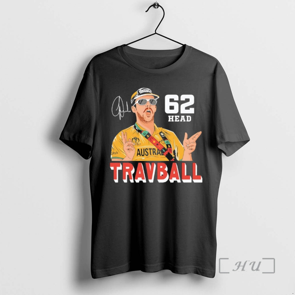Officials Travis Head 62 Travball Signature