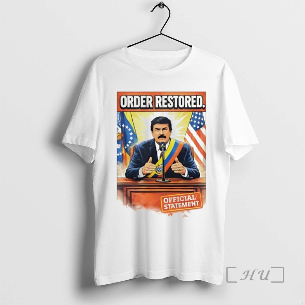 Officials Trump Order Restored Statement Political Satire