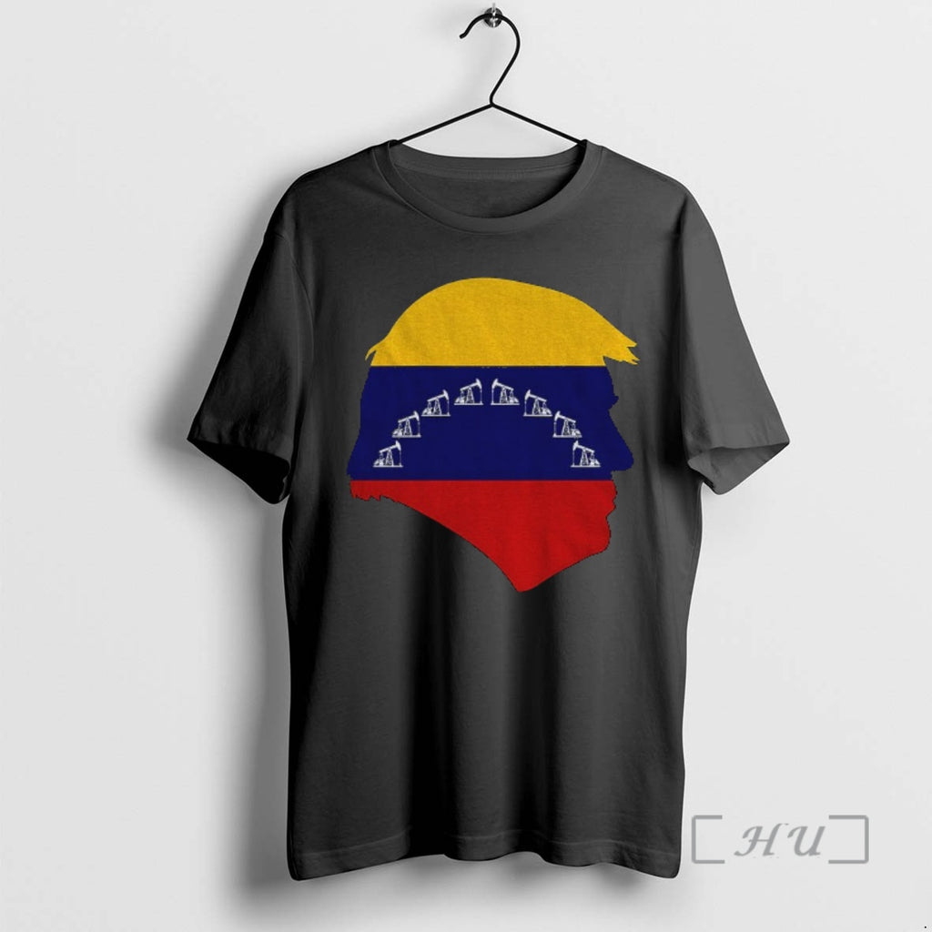 Officials Trump Venezuela Oil Silhouette