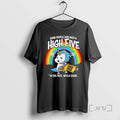 Officials Unicorn Rainbow Some People Just Need High Five Face