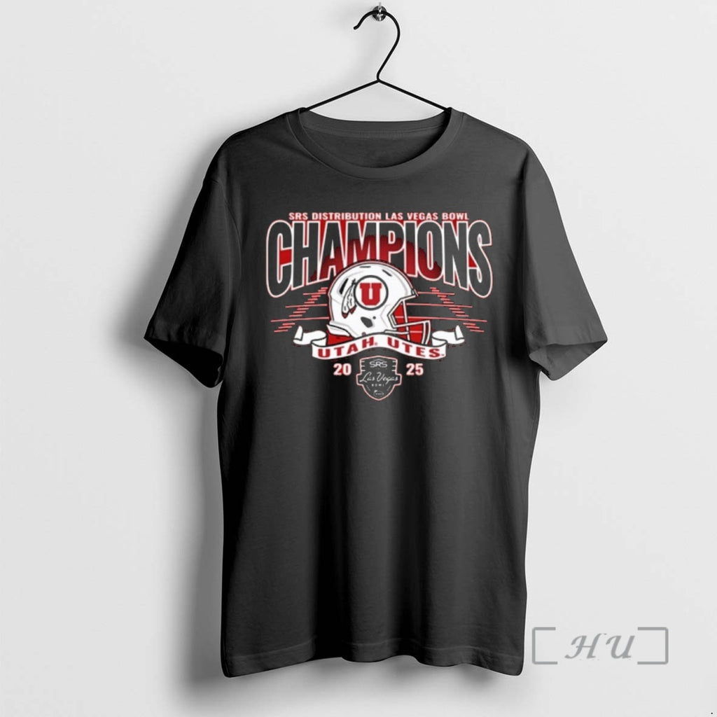 Officials Utah Utes 2025 Las Vegas Bowl Football Champions Helmet