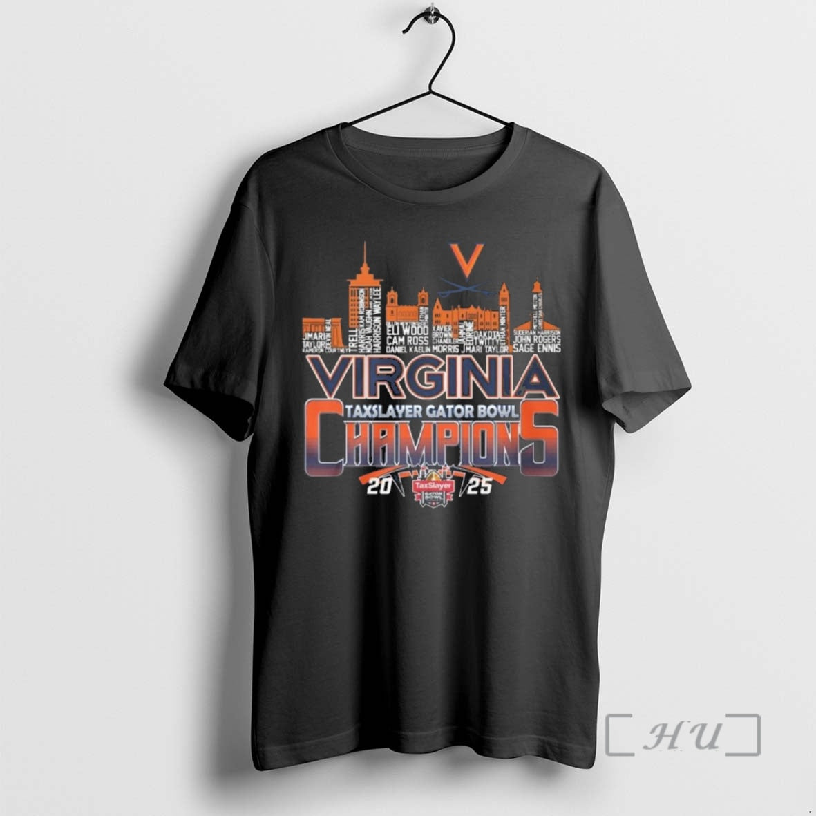 Officials Virginia Cavaliers Taxslayer Gator Bowl Champions 2025 Skyline Names