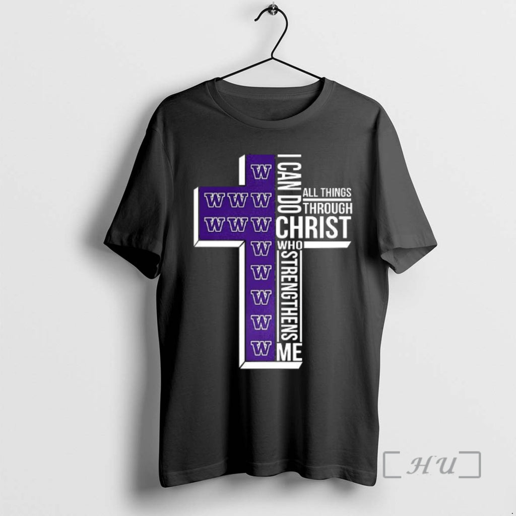 Officials Washington Huskies Ncaa I Can Do All Things Through Christ Who Strengthens Me Cross