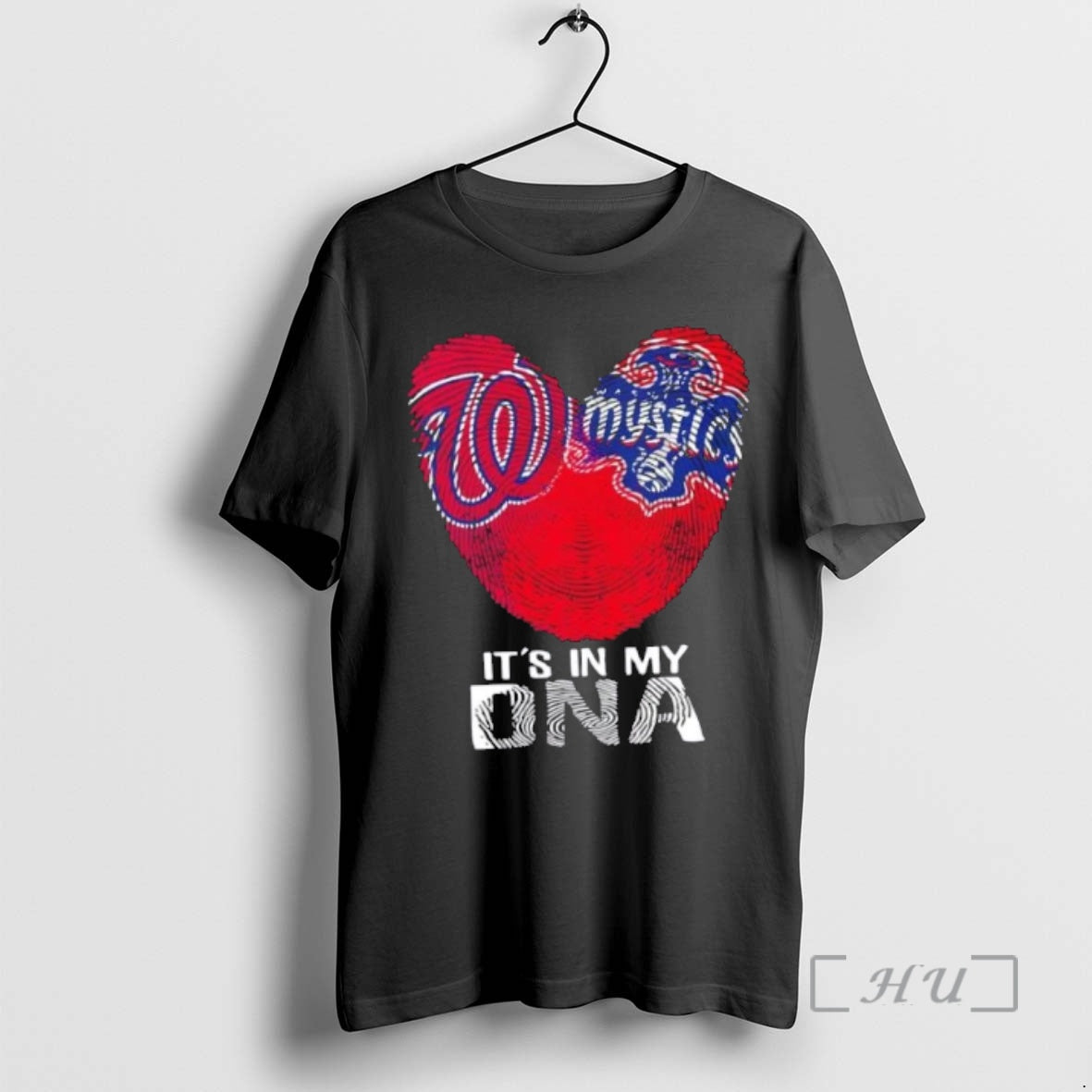 Officials Washington Sports Nationals X Mystics My Dna Fingerprint Heart