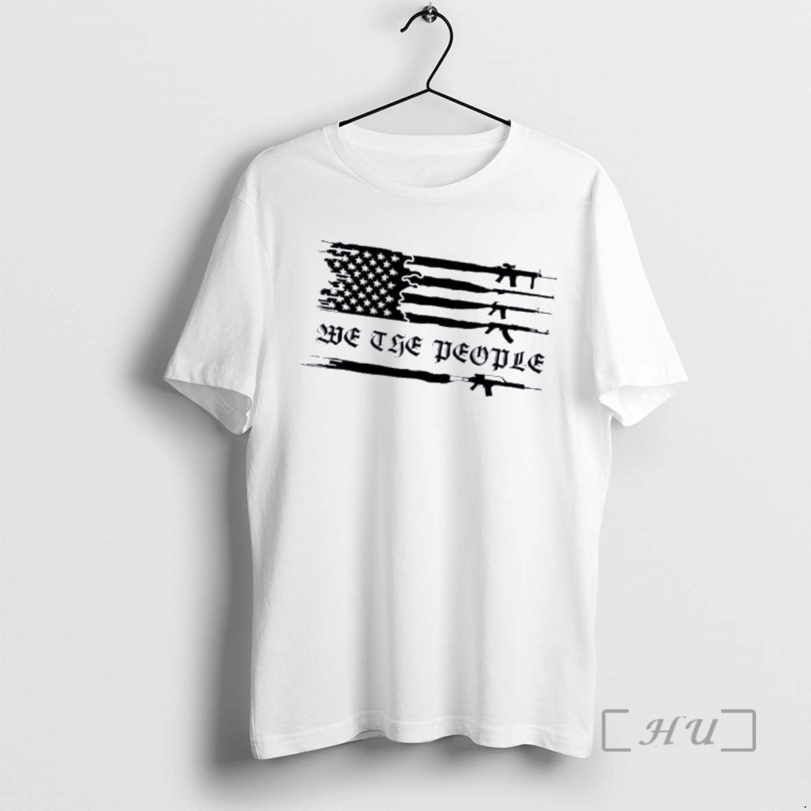 Officials We People Gun Rights Patriotic American Flag