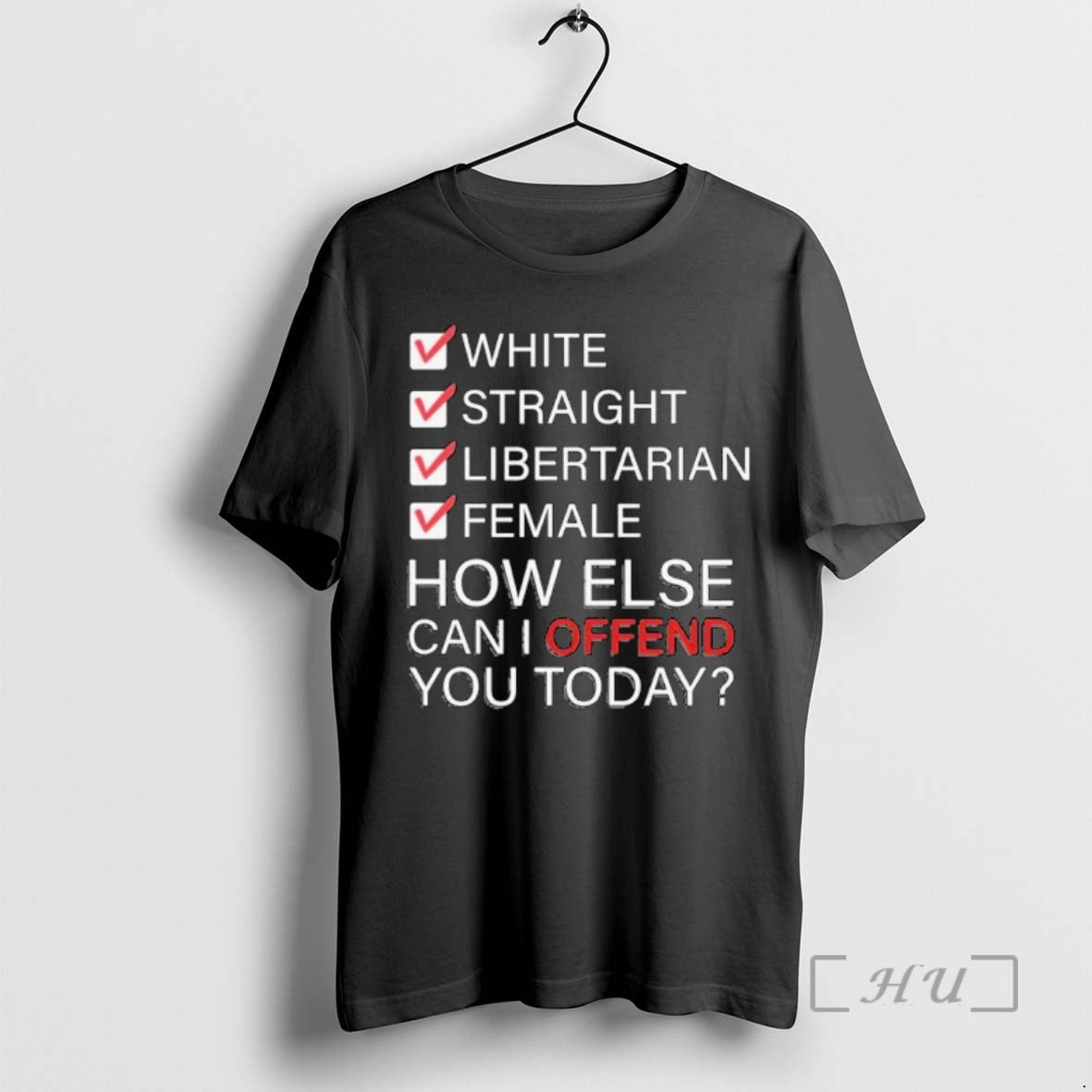 Officials White Straight Libertarian Female How Else Can I Offend You Today Ornaments