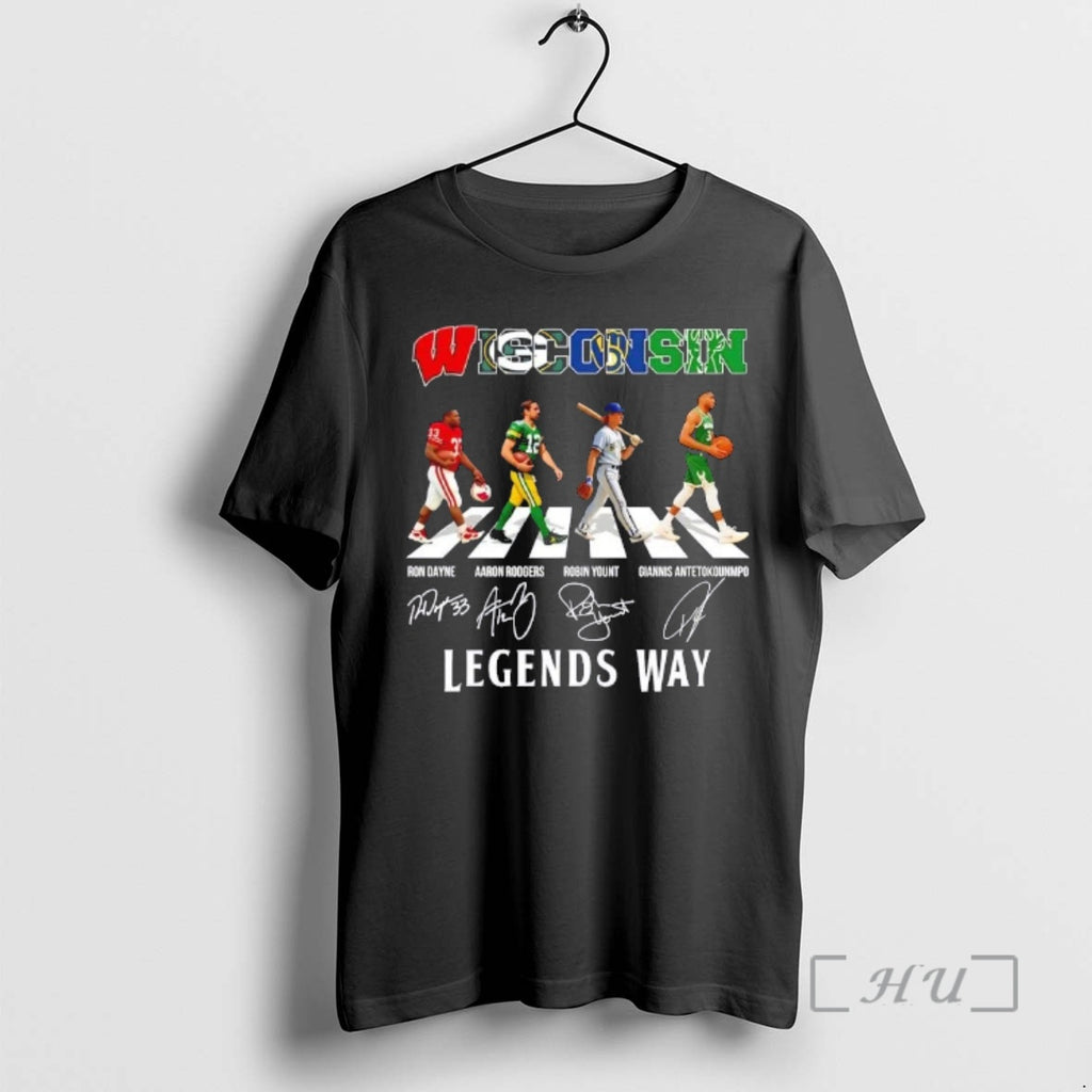 Officials Wisconsin Sports Ron Dayne Aaron Rodgers Robin Yount Giannis Antetokounmpo Legends Way Signatures Premium