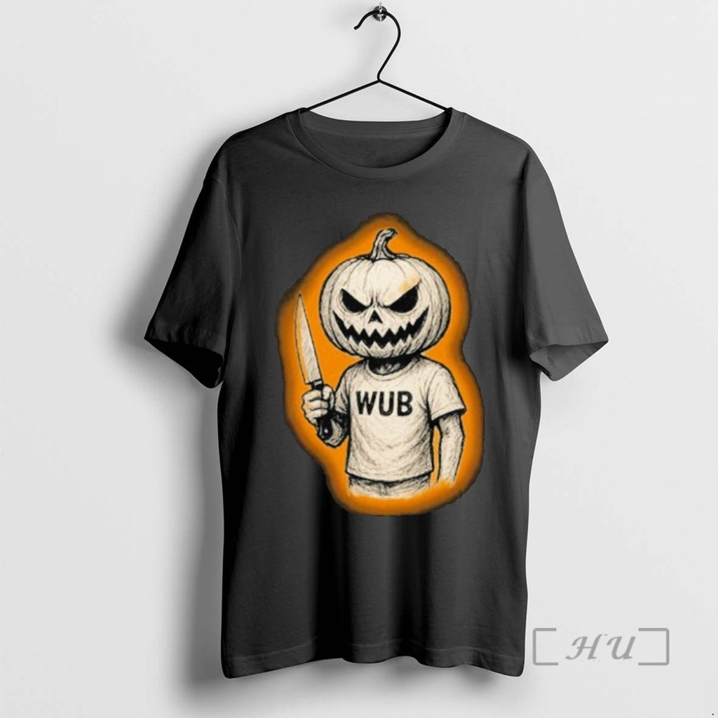 Officials Wub Haunted Pumpkin Knife Halloween Shirts Sweater