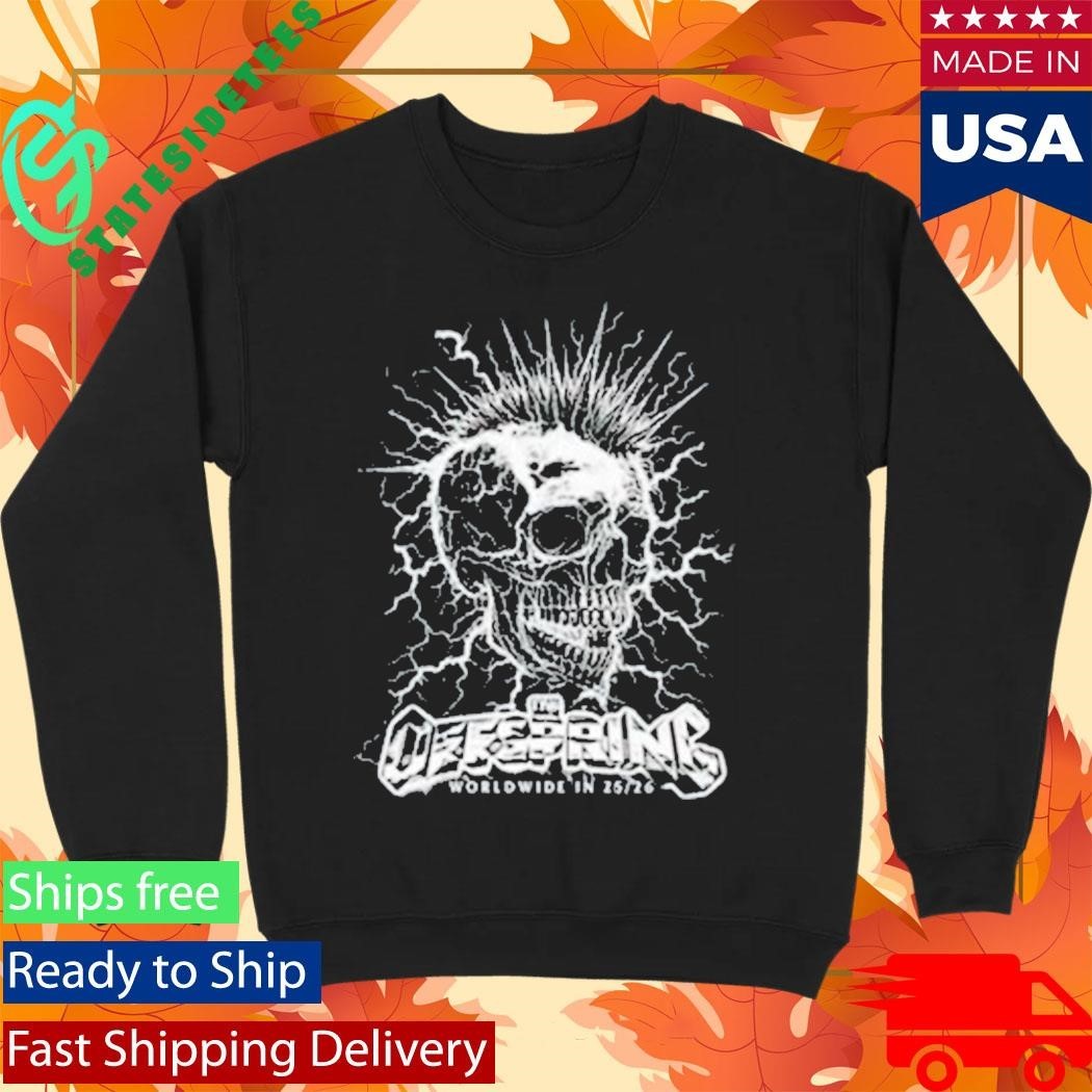 Offspring Mohawk Skull 2026 Tour Shirt Unisex , , , Long Sleeve Tee