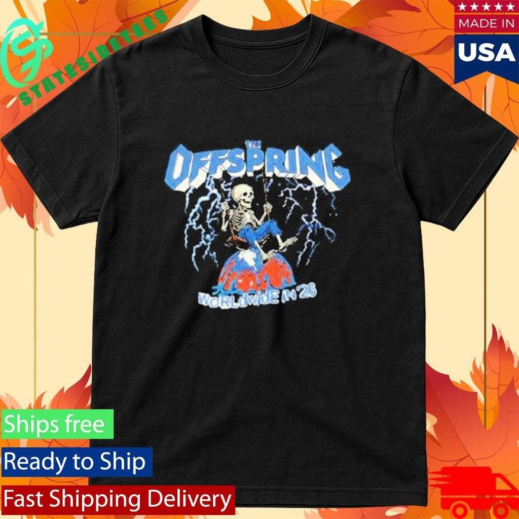 Offspring Swinging Skeleton 2026 Tour Shirt Unisex , , , Long Sleeve Tee