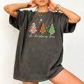 Oh Tree Shirt Comfort Colors Tree Cake Printed Coquette Tree Party Top Streetwear Relaxed Fit Chic T-Shirts