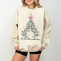 Oh Come Let Us Adore Him Coquette Bow Tree Shirt Nativity T-Shirts