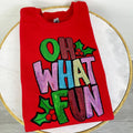 Oh What Fun Patch Gildan T-Shirts