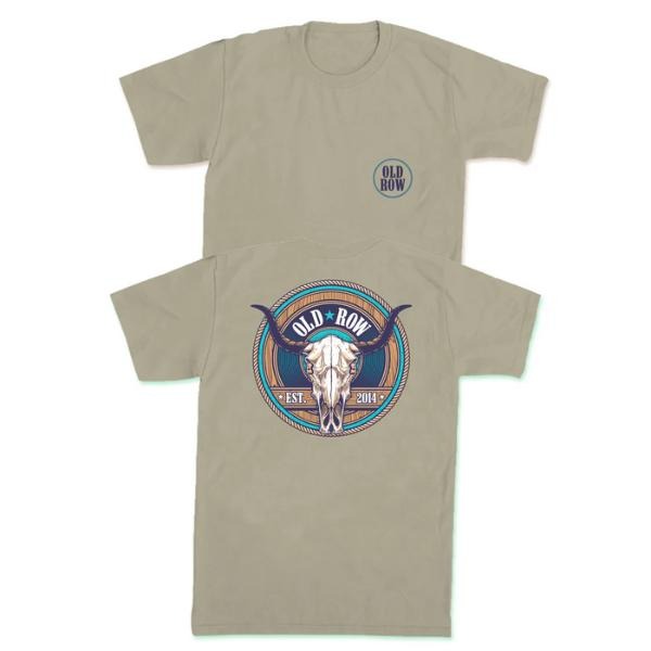 Old Row Outdoors Cow Skull Pocket Vintage Vintage T-Shirts