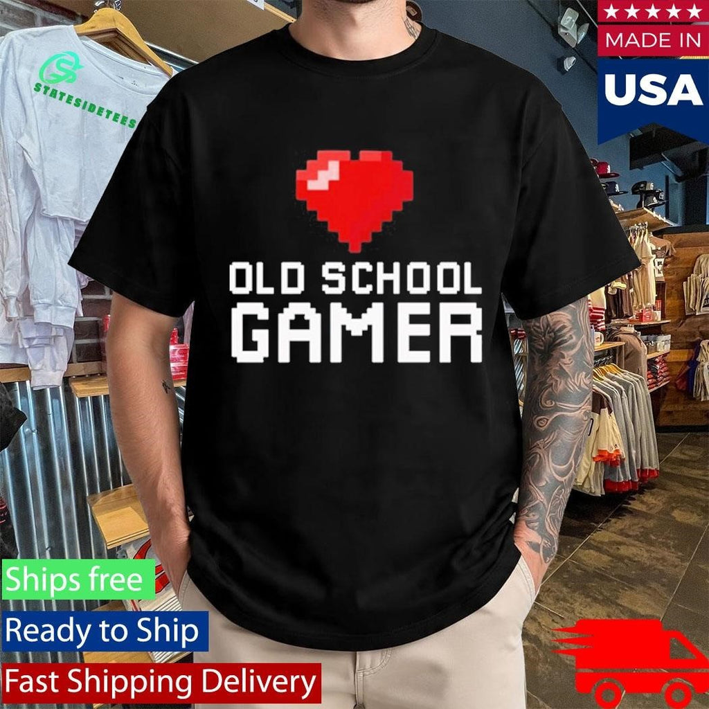 Old School Gamer Shirt Unisex , , , Long Sleeve Tee