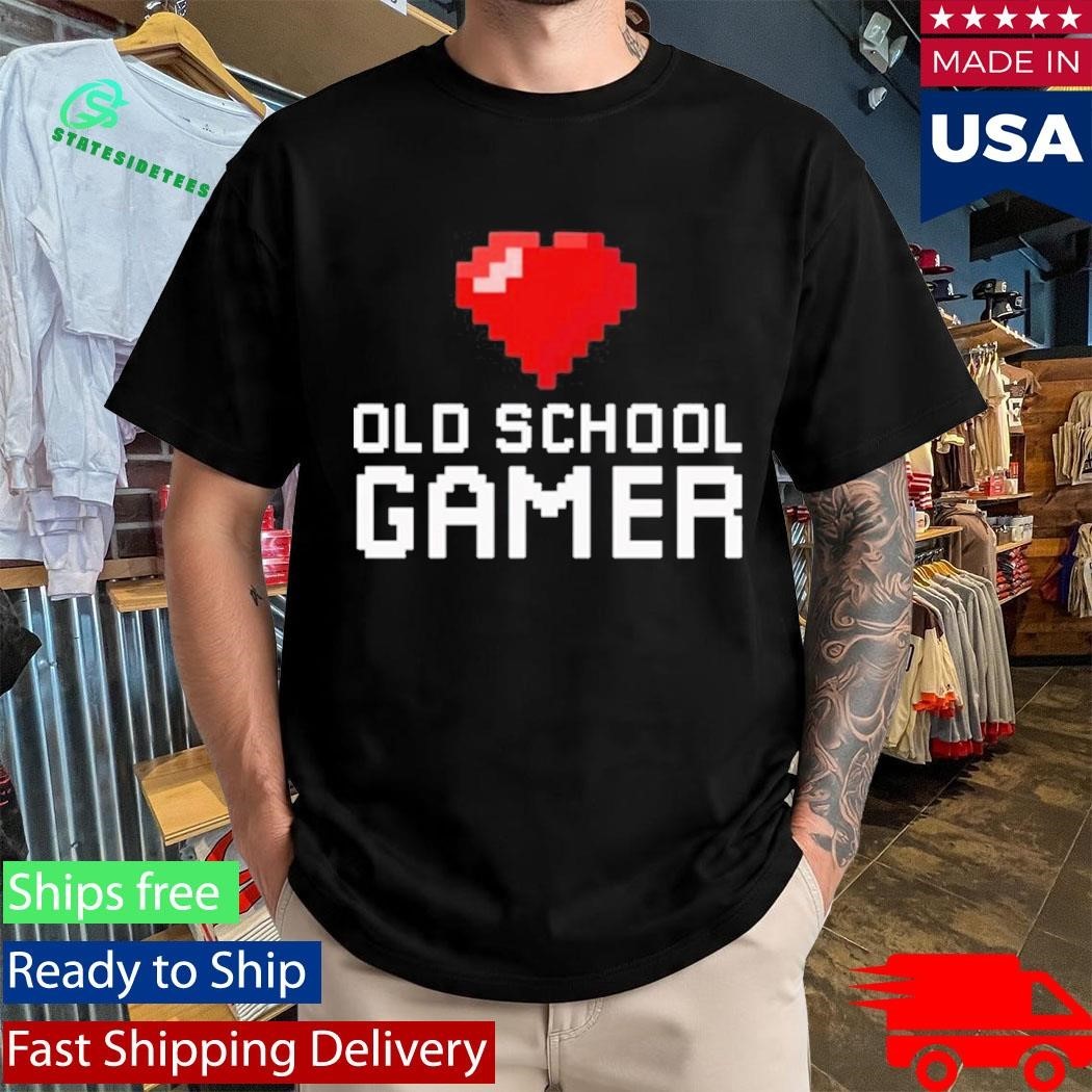 Old School Gamer Shirt Unisex , , , Long Sleeve Tee