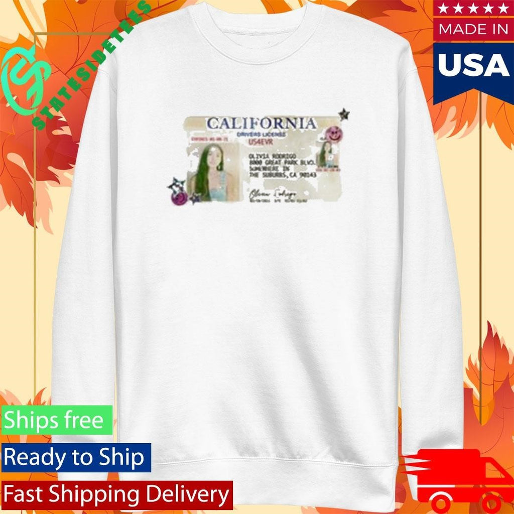 Olivia Rodrigo Drivers License 5 Year Anniversary Unisex , , , Long Sleeve Tee