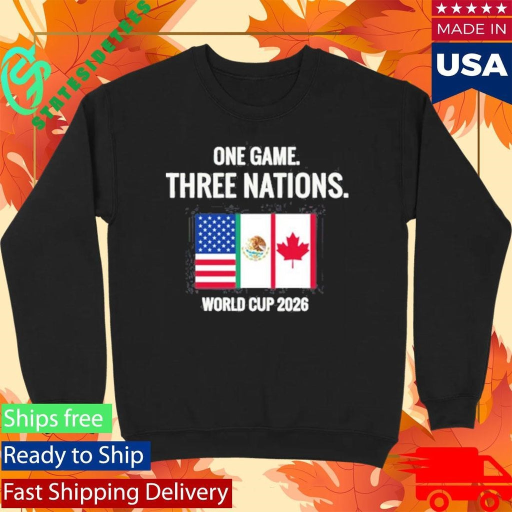 One Game Three Nations World Cup 2026 Shirt Unisex , , , Long Sleeve Tee