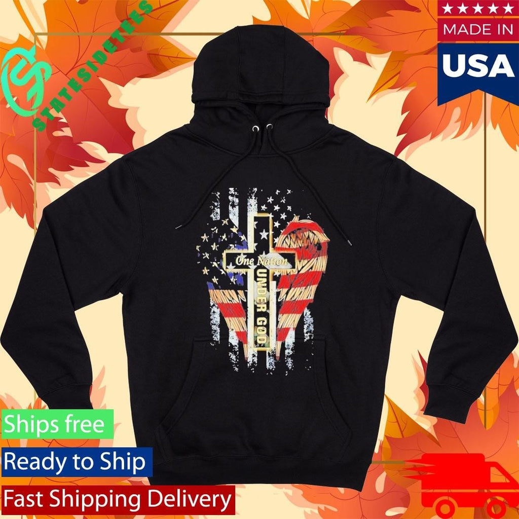 One Nation Under God American Flag Shirt Unisex , , , Long Sleeve Tee