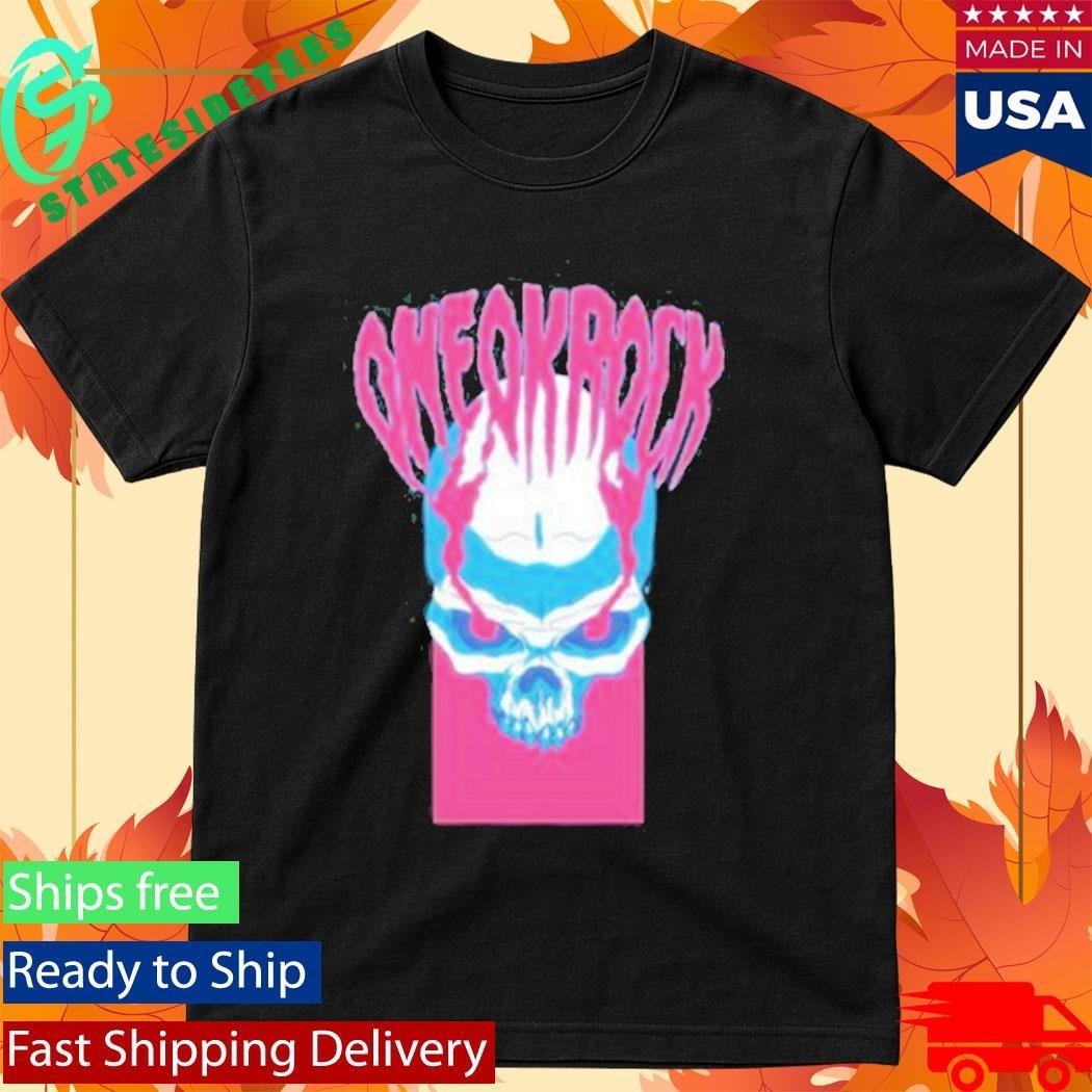 One Ok Rock Skull Logo Shirt Unisex , , , Long Sleeve Tee