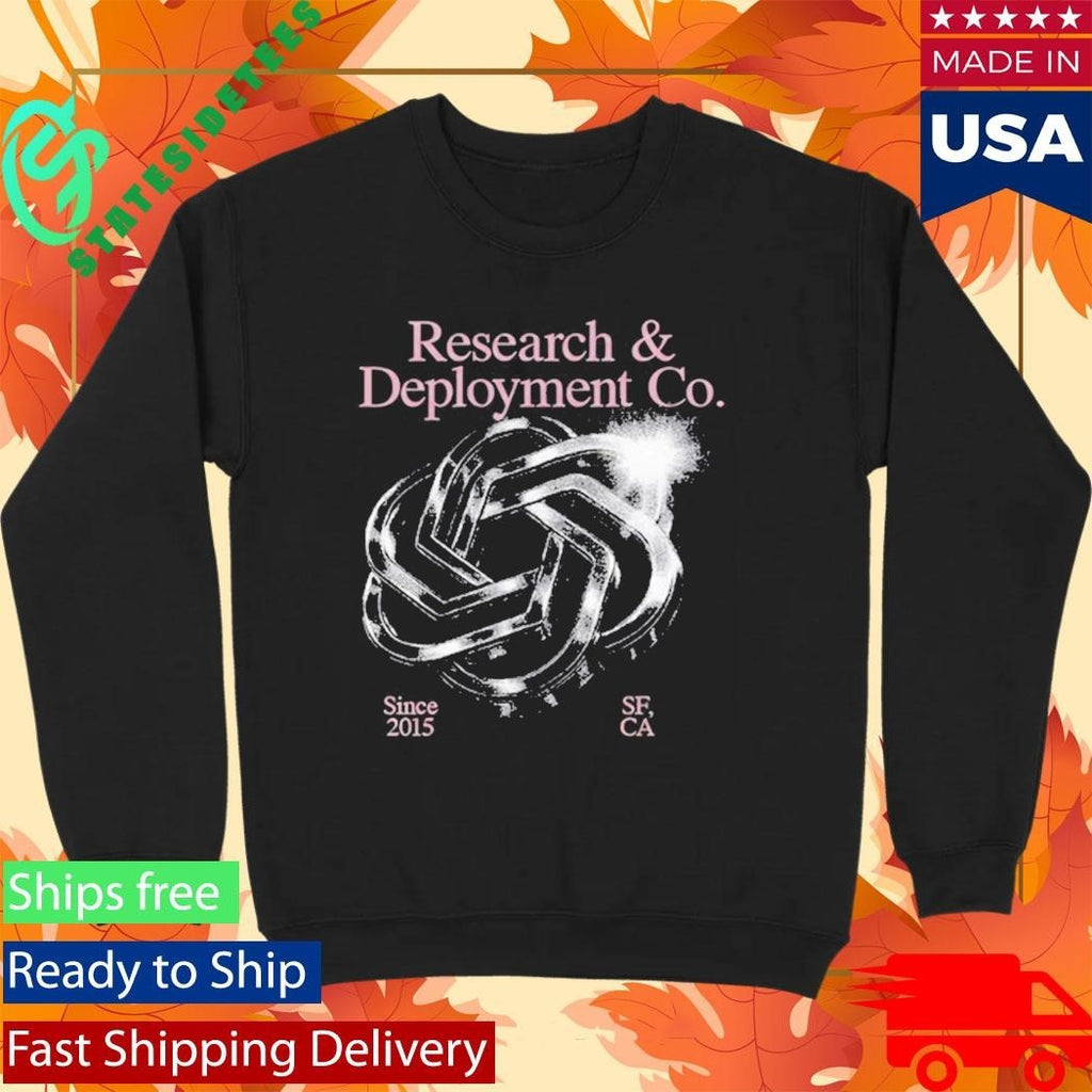 OpenAI Chrome Blossom Research And Deployment Co Shirt Unisex , , , Long Sleeve Tee