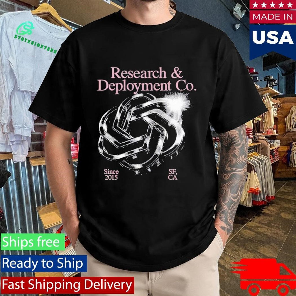 OpenAI Chrome Blossom Research And Deployment Co Shirt Unisex , , , Long Sleeve Tee