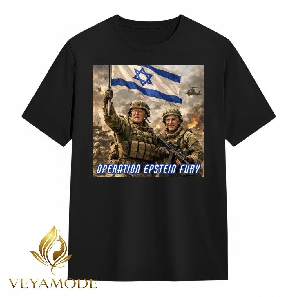 Operation Epstein Fury Israel Defense Forces Netanyahu Trump tee Unisex , , , Long Sleeve Tee