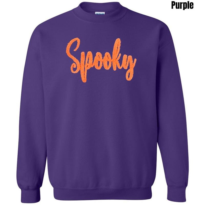 Orange Spooky Fluffy Patch T-Shirts
