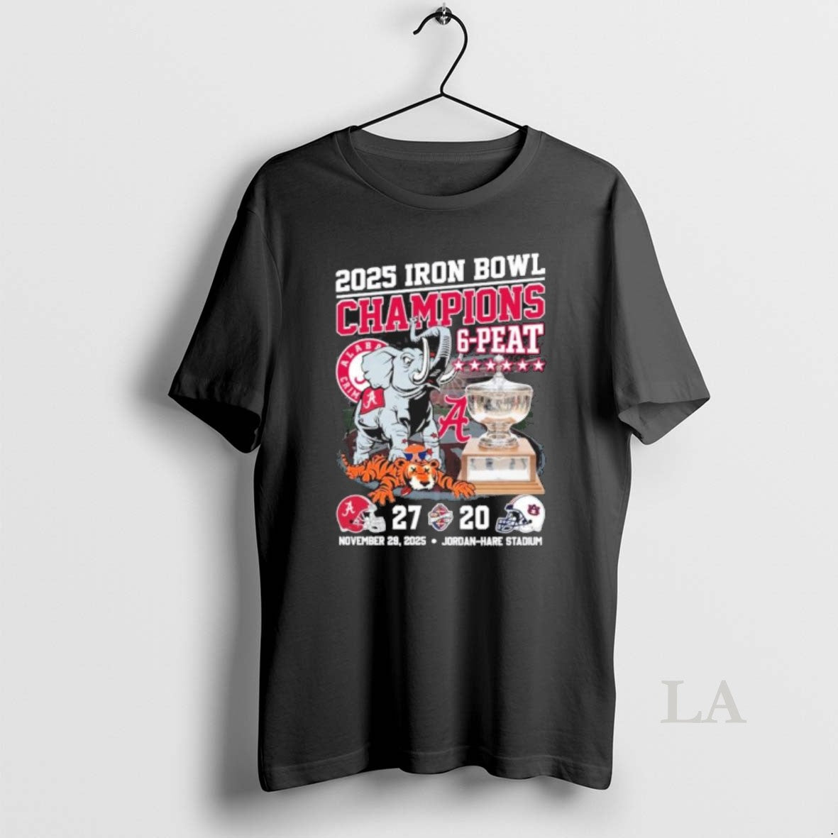 Original 2025 Iron Bowl Champions 6 Peat Alabama Beat Auburn Mascot
