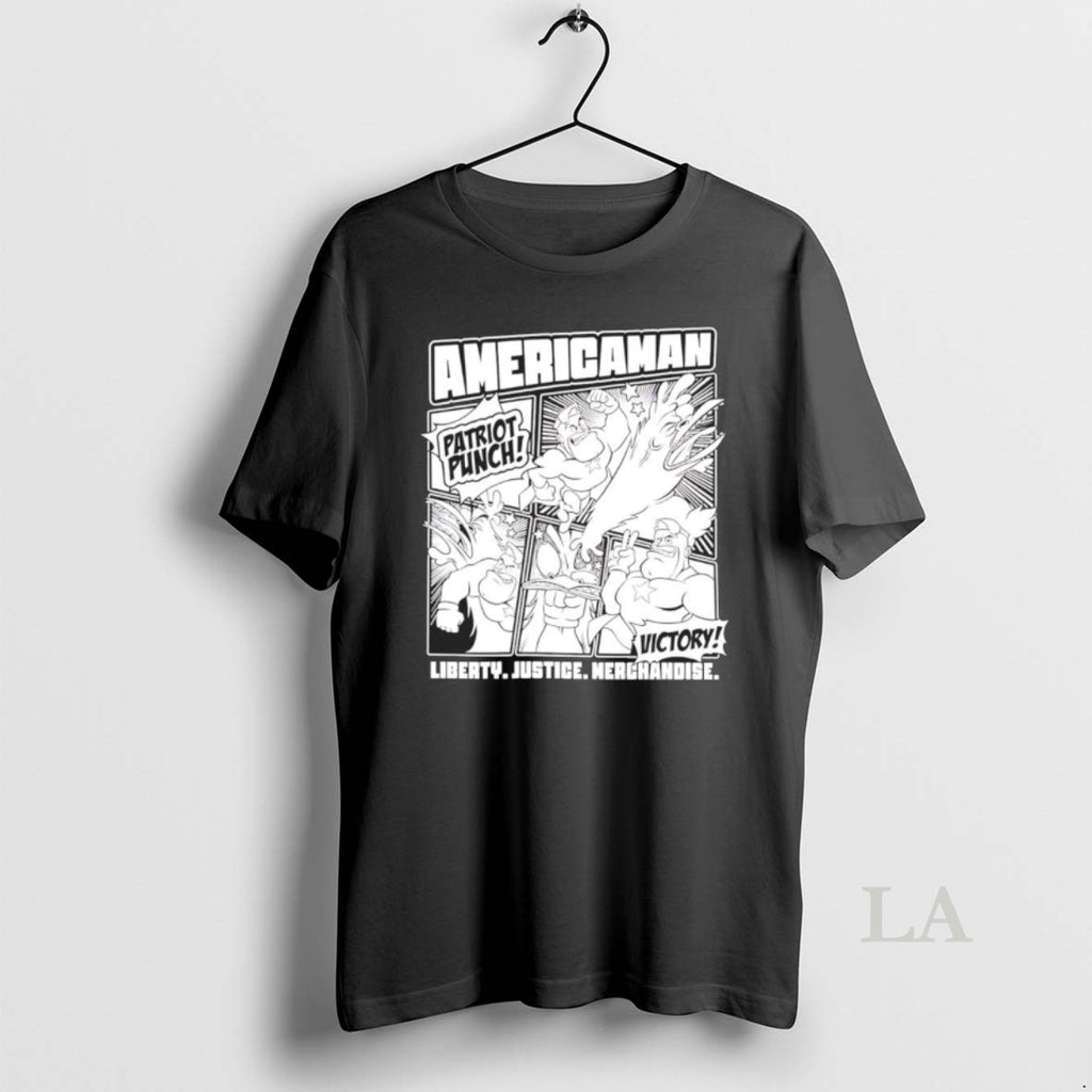 Original Americaman Patriot Punch Liberty Justice Merchandise Superhero Comic